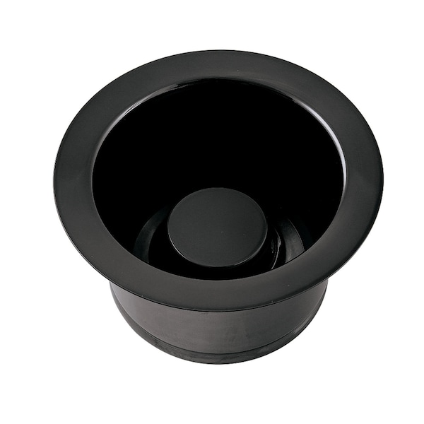Extended Disposal Flange, Black Stainless Steel